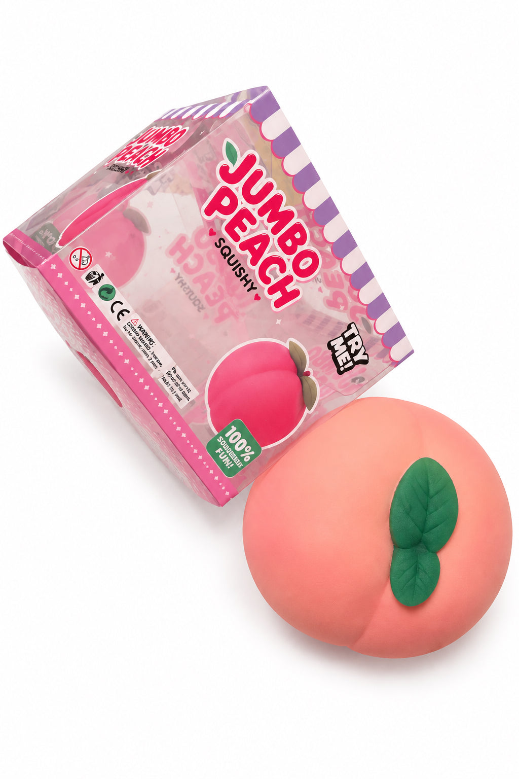 Jumbo peach Squishy scented