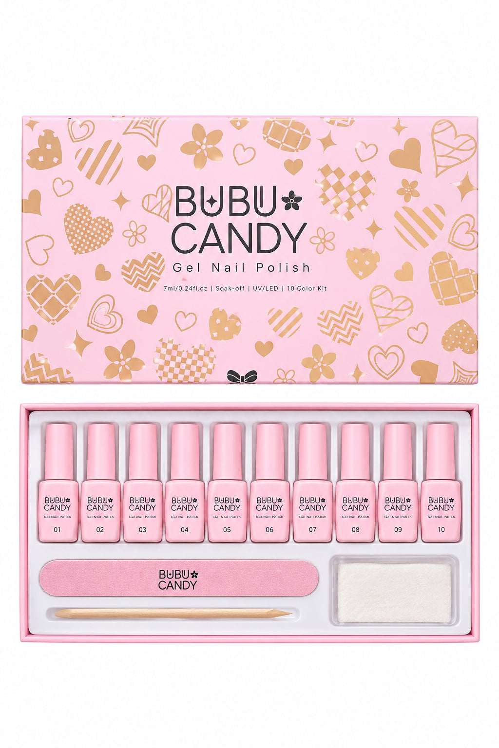 BUBU CANDY GEL NAIL POLISH KIT