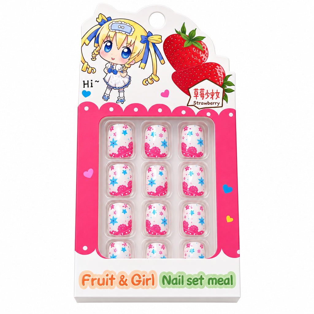 Fruit & girlKids nails